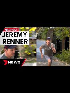 [x]Jeremy Renner celebrates 10 months of recovery after accident | 7NEWS