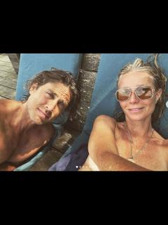 [x]Gwyneth Paltrow, 50, goes topless in makeup-free photo with husband ...