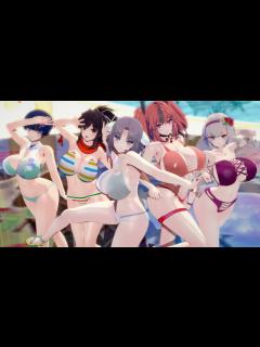 [x]『アズールレーン』×『シノビマスター 閃乱カグラ NEW LINK』飛鳥・雪泉・夜桜・リノ・ブレマートンで【Carry Me Off ...