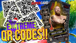 ALL WWE SUPERCARD QR CODES!! EXCLUSIVE EXTREME CARD REVEAL!!